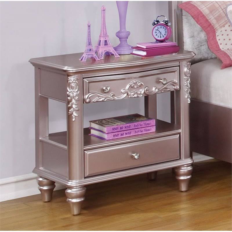 Metallic Lilac Nightstand E567