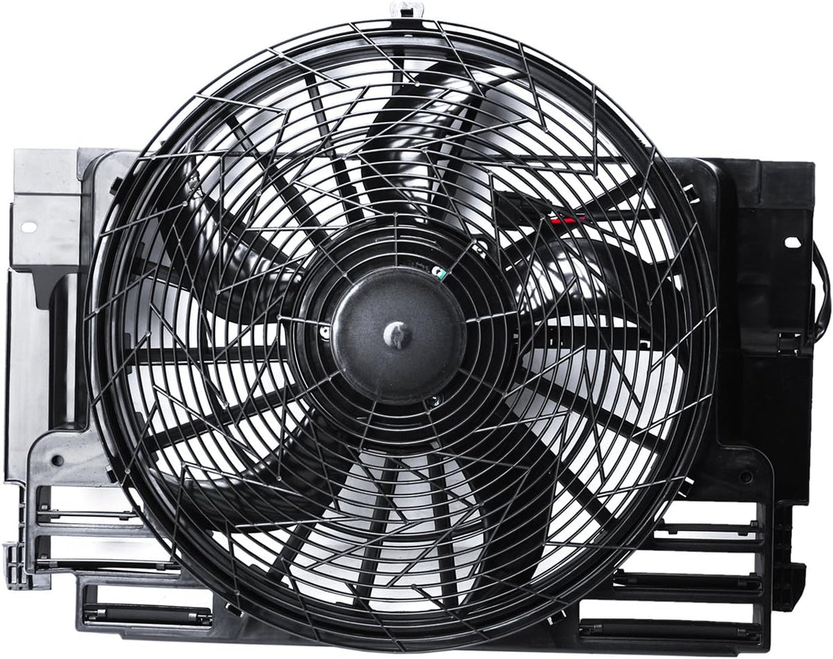Auxiliary Condenser Brushless Cooling Fan Assembly for BMW X5 2000-2006 E221600
