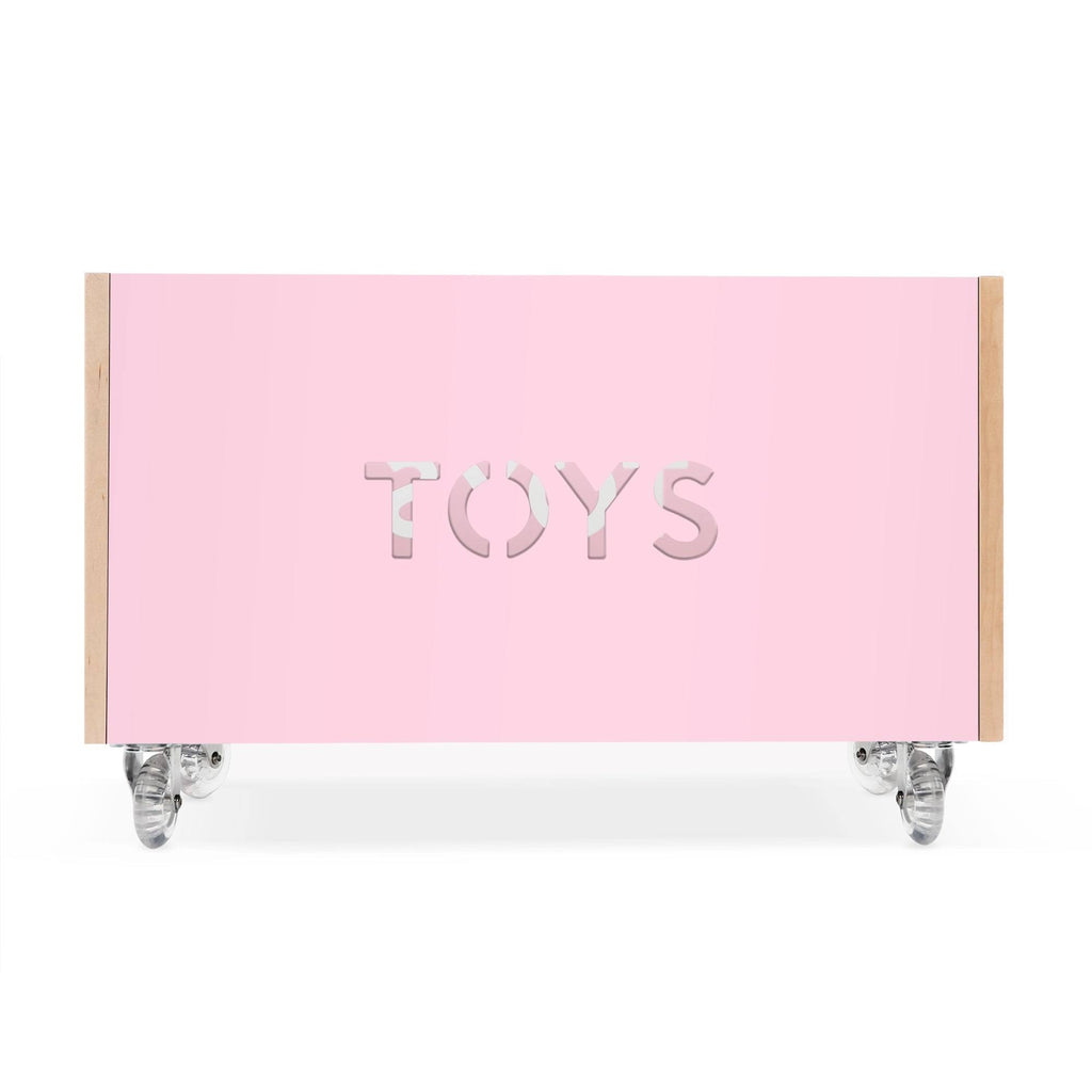 Pink Toy Box Chest on Casters Q2023