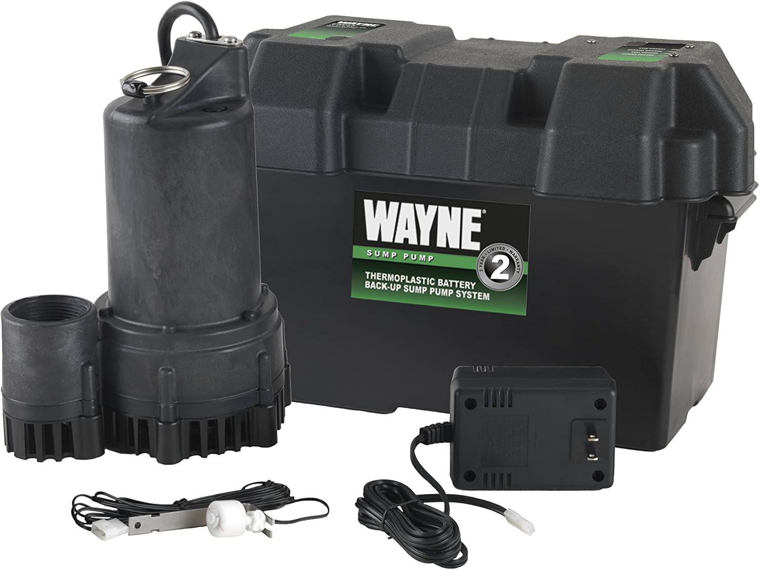 1/2 HP Sump Pump with Vertical Float Switch and 12 Volt Battery Back Up E61631