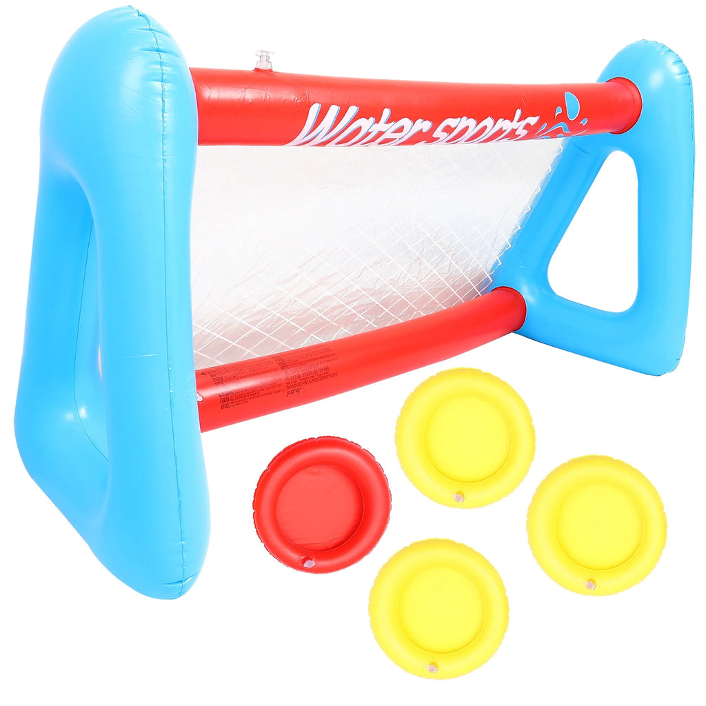 Inflatable Pool Float Set with Volleyball Net and Volleyballs K358612