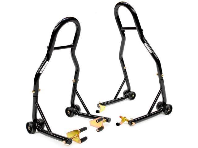 Motorcycle Front+Rear Dual Lift Stand with Spools V6504
