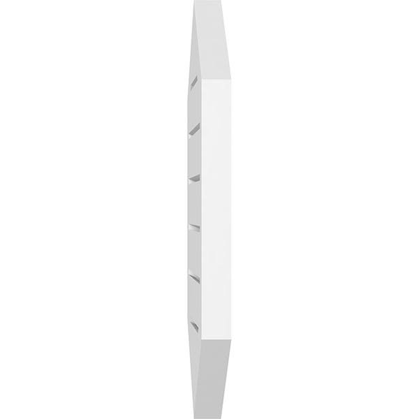 36x22W x 42x22H Vertical Peaked Surface Mount PVC Gable Vent 12/12 Pitch W54768