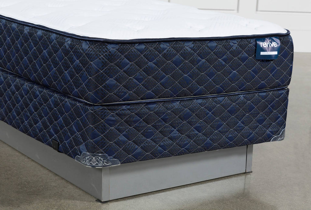 Twin Mattress with Foundation White Fabric Z50157