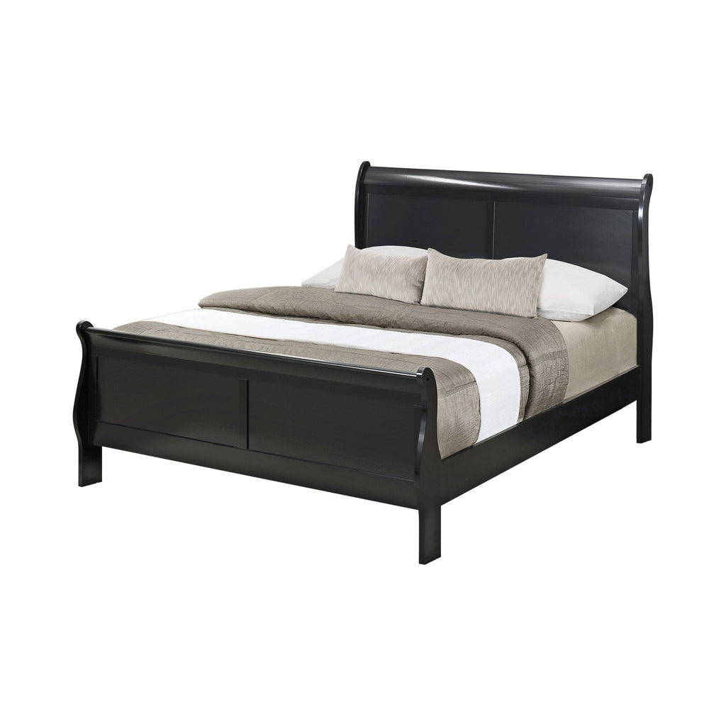 Twin Sleigh Bed Cappuccino T647