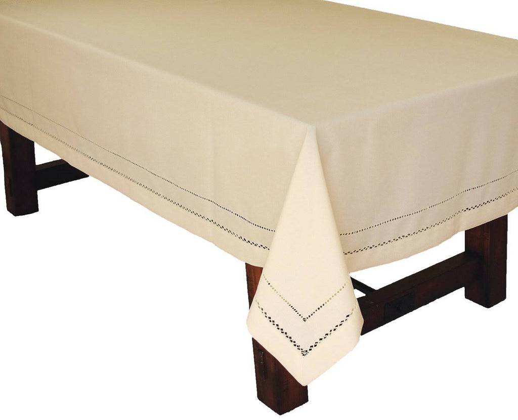 Double Hemstitch Easy Care Tablecloth L692185