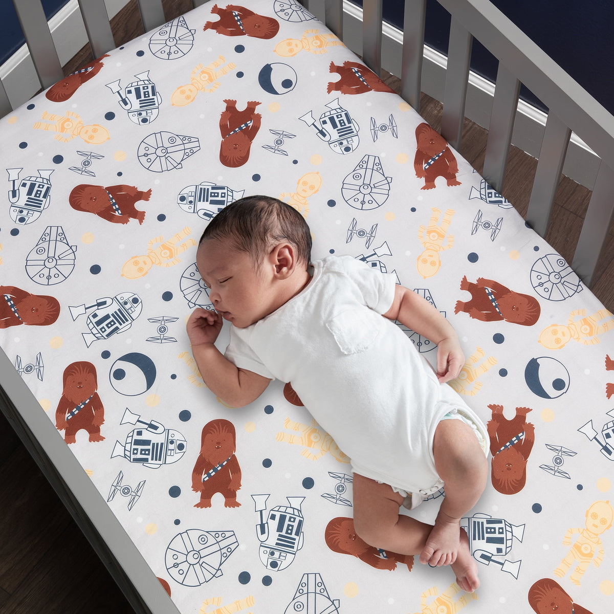 Star Wars Millennium Falcon 4-Piece Baby Crib Bedding Set U299372