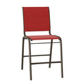 Stacking Patio Dining Side Chair Textured Beachwood Lime P429