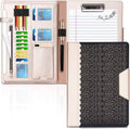 Rose Gold Portfolio Case with Clipboard and Document Sleeve Z90343