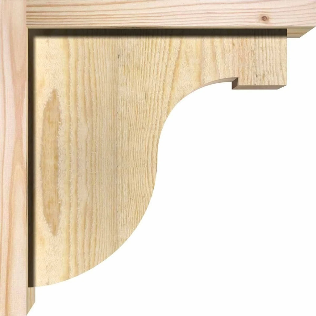 Douglas Fir Corbel with Backplate D825