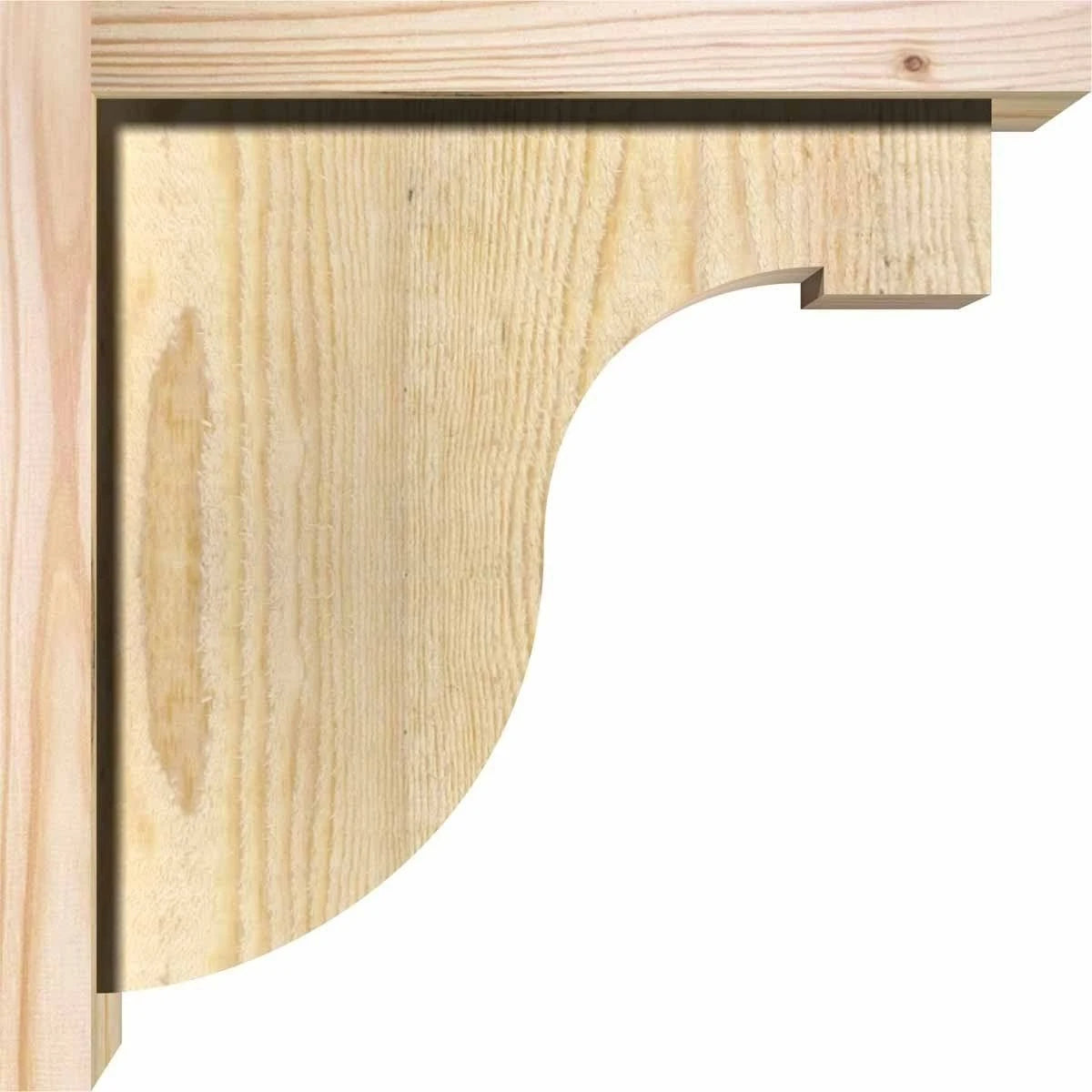 Douglas Fir Corbel with Backplate D825