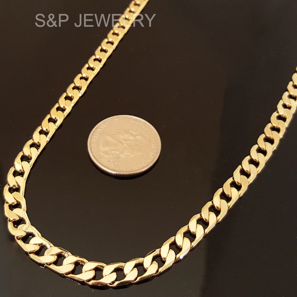 8mm 24" Miami Cuban Chain Necklace P3766