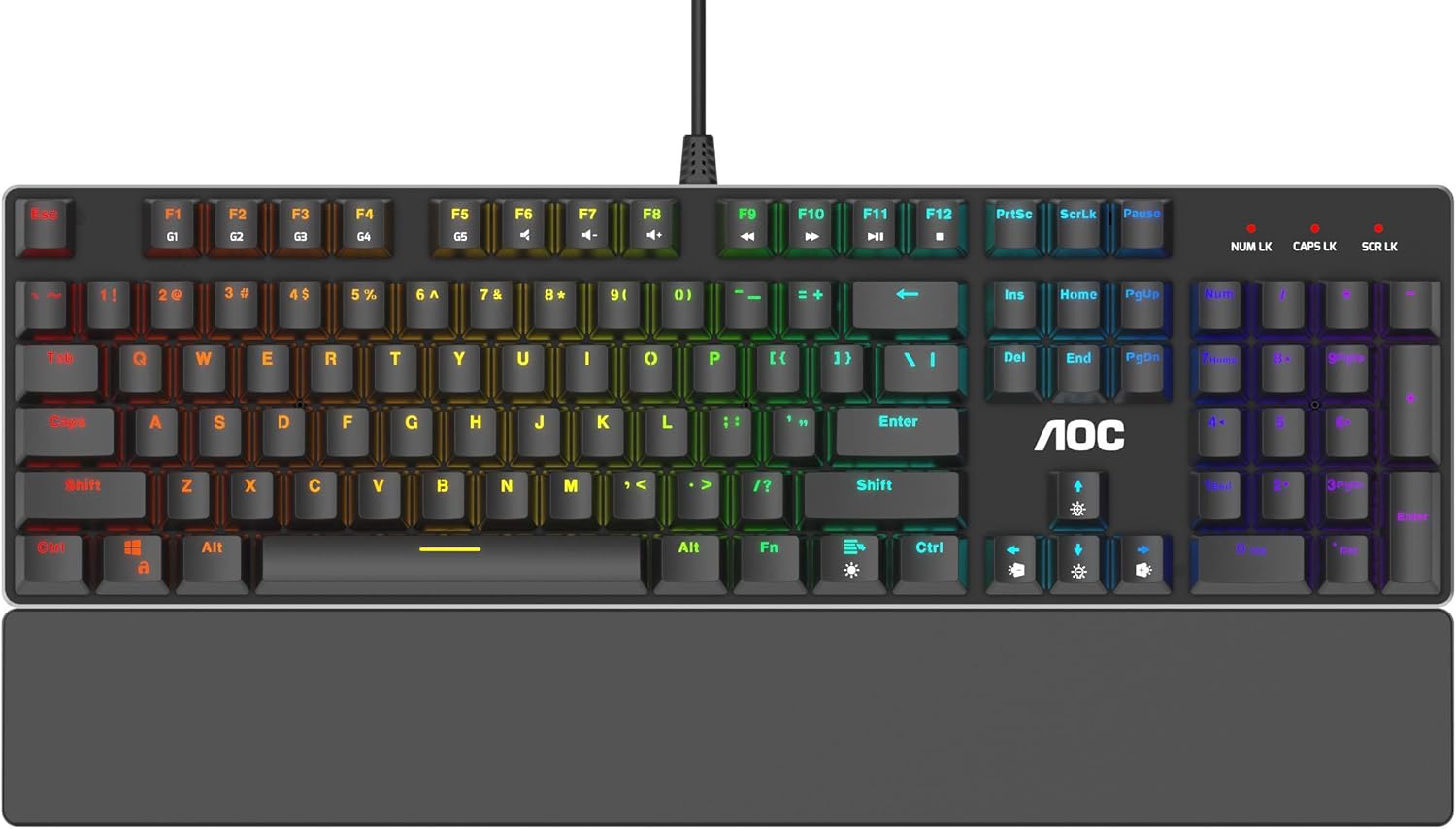 RGB Gaming Mouse with OMRON Switches, 16000 DPI, Adjustable Weight L44502