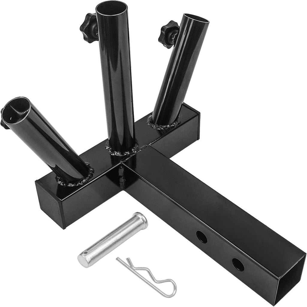 Hitch Mount 3 Flagpole Holder for 2 Inch Trailer Receiver P5079