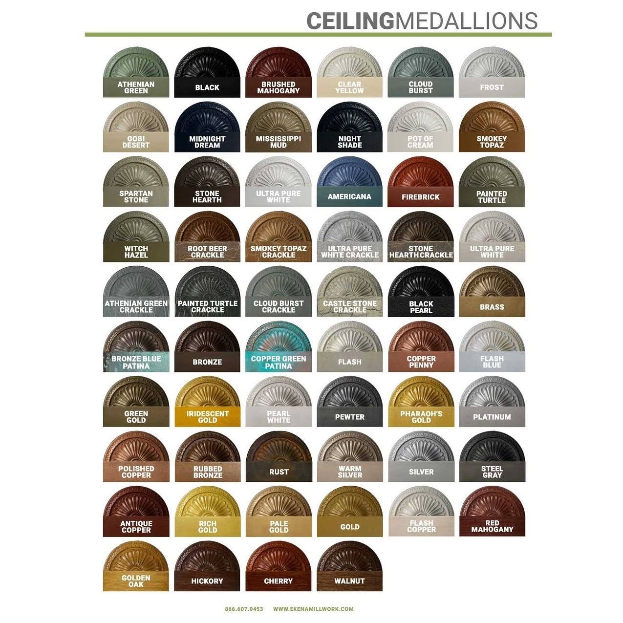 14 3/4x22OD x 1 3/4x22P Traditional Ceiling Medallion V572047
