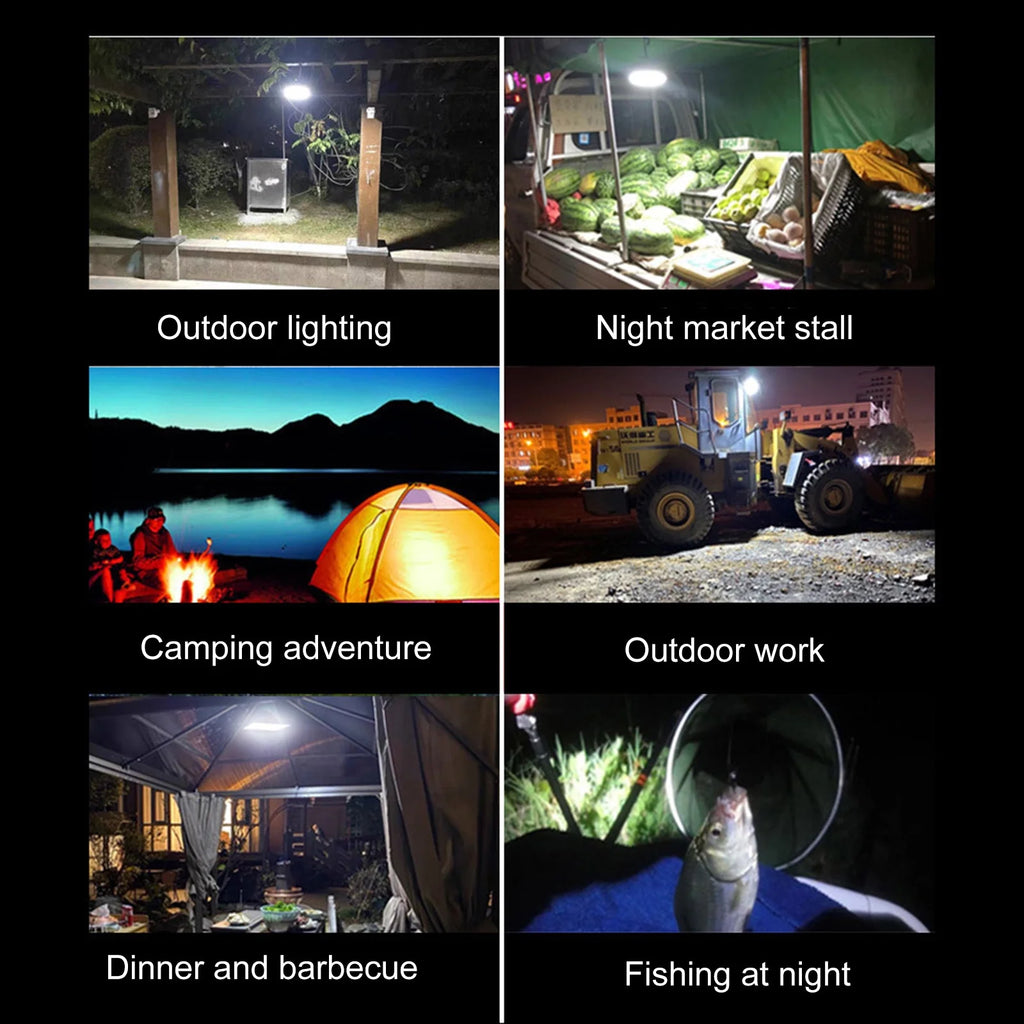 Tent Lamp with USB and Solar C107