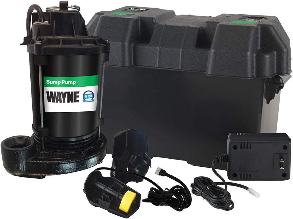 1/2 HP Sump Pump with Vertical Float Switch and 12 Volt Battery Back Up E61631