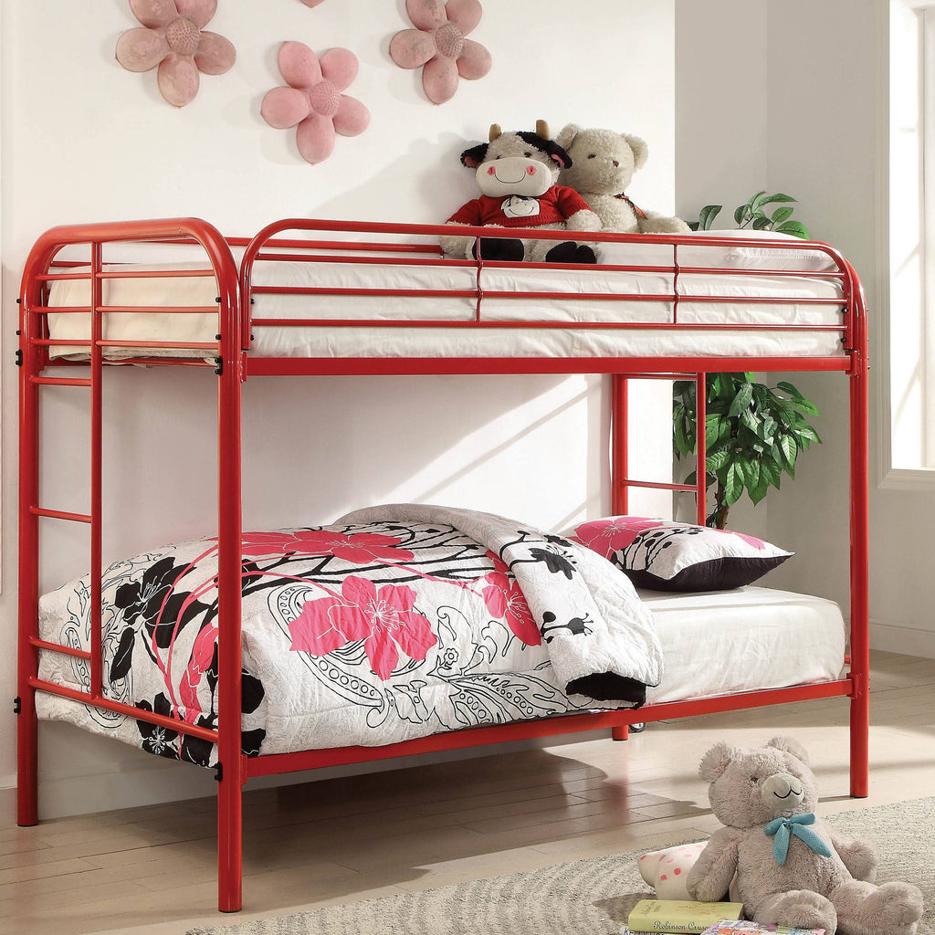 Silver Twin Metal Painted Bunk Bed P3617