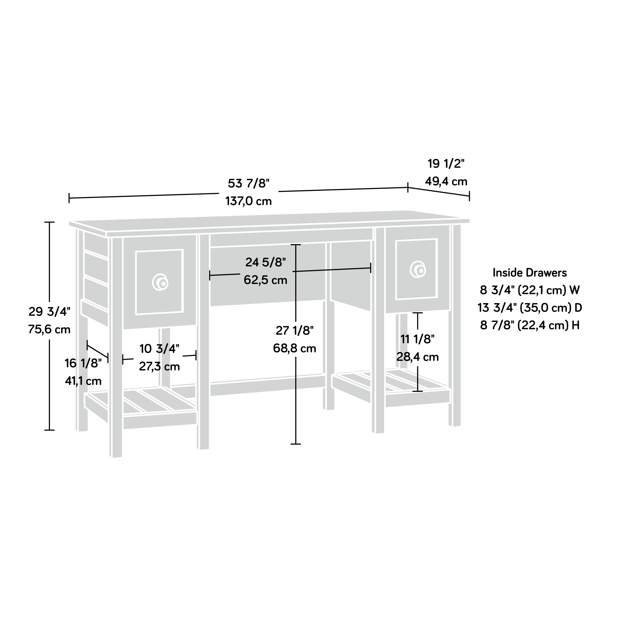 Rustic Cedar Desk M6210