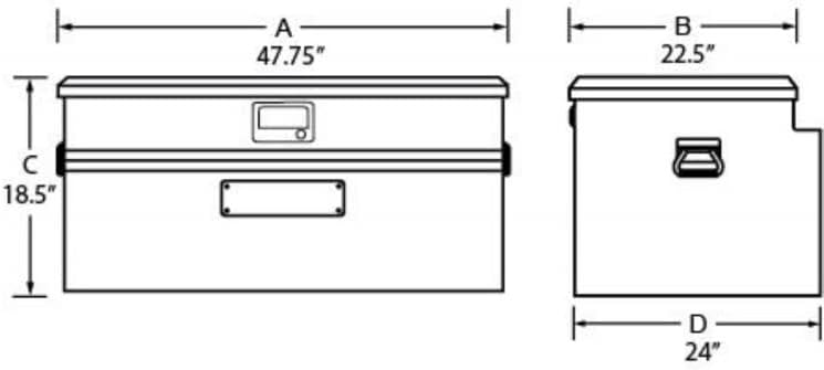 Flush Mount Box Universal Aluminum Z77809