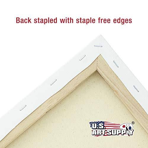 36 x 48 inch Stretched Canvas 12-Ounce Primed 3-Pack White Blank Heavy-Weight Gesso Y941173