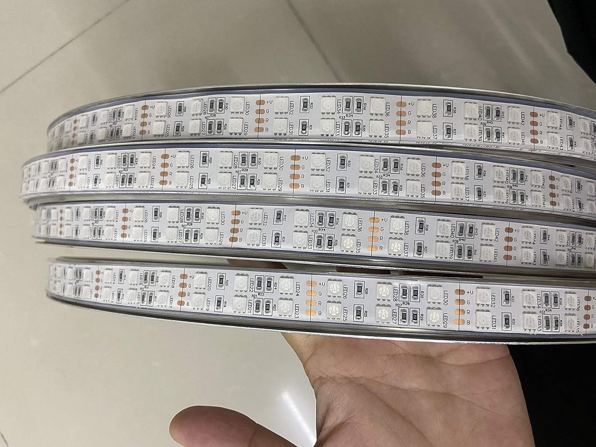 15.5 IP68 Brightest BLUE DOUBLE ROW LED Wheel Rim Lights N229