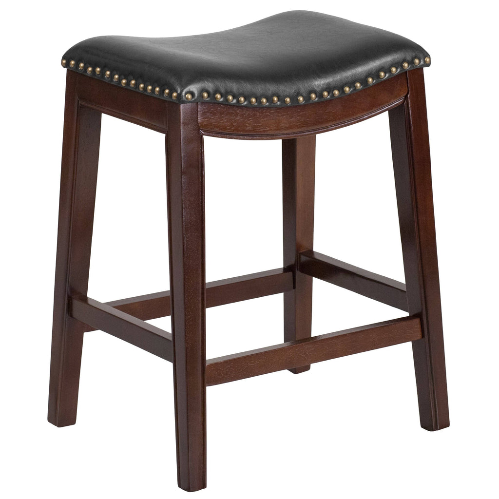 Cappuccino Wood Counter Height Stool J634473