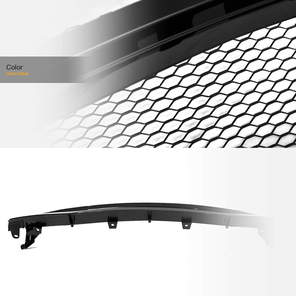 Black Aluminum Mesh Front Hood Bumper Grille for Honda Accord 4 Door Sedan K532