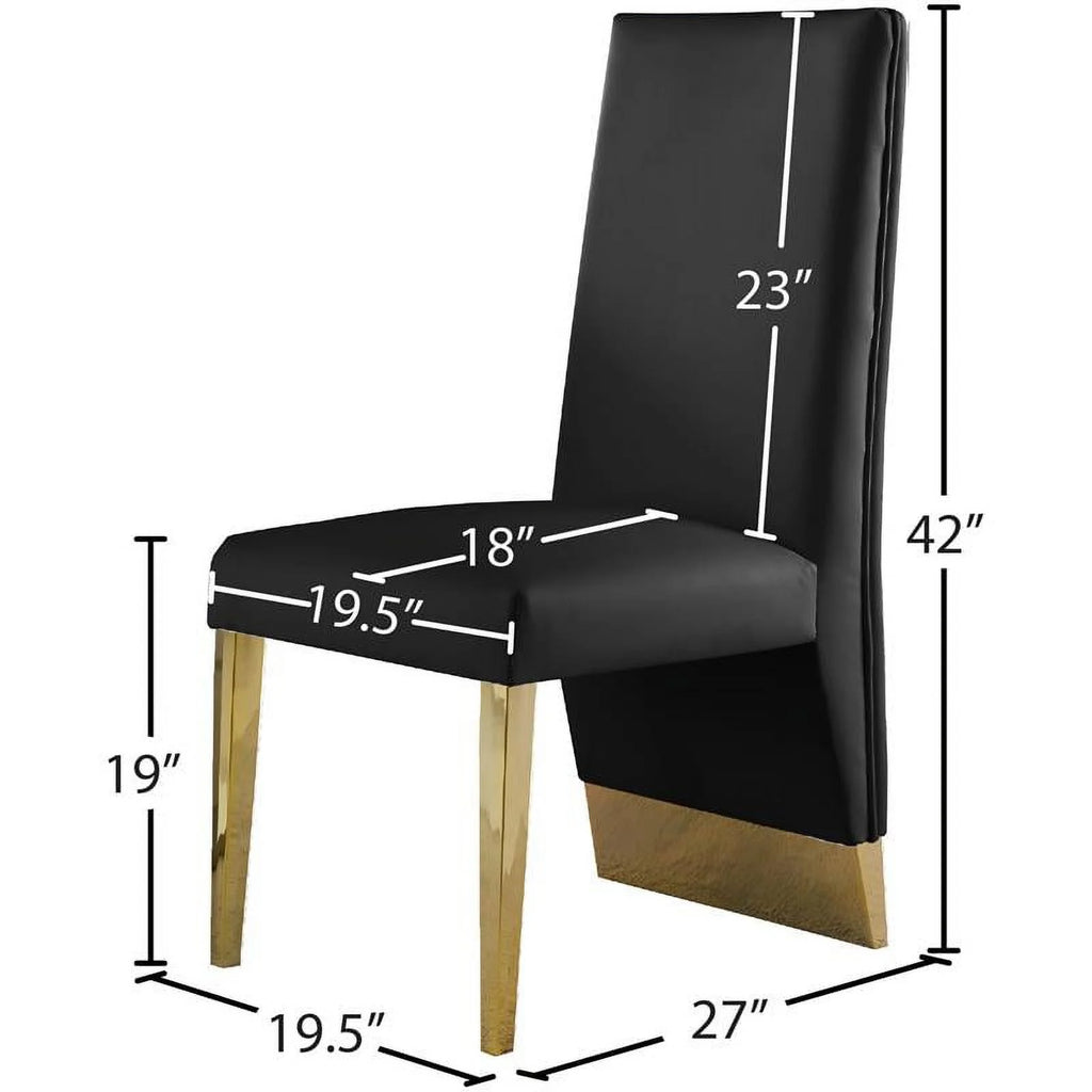 Black Dining Chair Set of 2 C5136