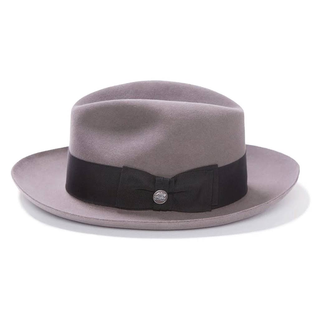 Caribou Fur Felt Fedora Hat I6042