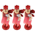 3 Pcs Nutcracker Angel Doll Christmas Tree Ornaments E359578