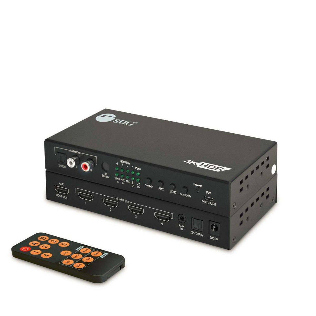 4x1 HDMI 2.0 4K 60Hz Switch with ARC Audio Extractor Q791