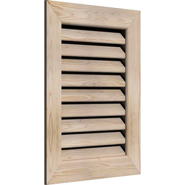 Unfinished Functional Vertical Gable Vent D1389