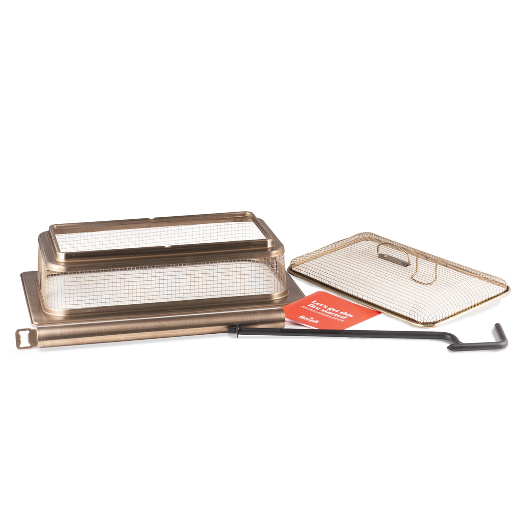 18 Inch Metal Fire Pit Screen and 2 Piece Poker H9647
