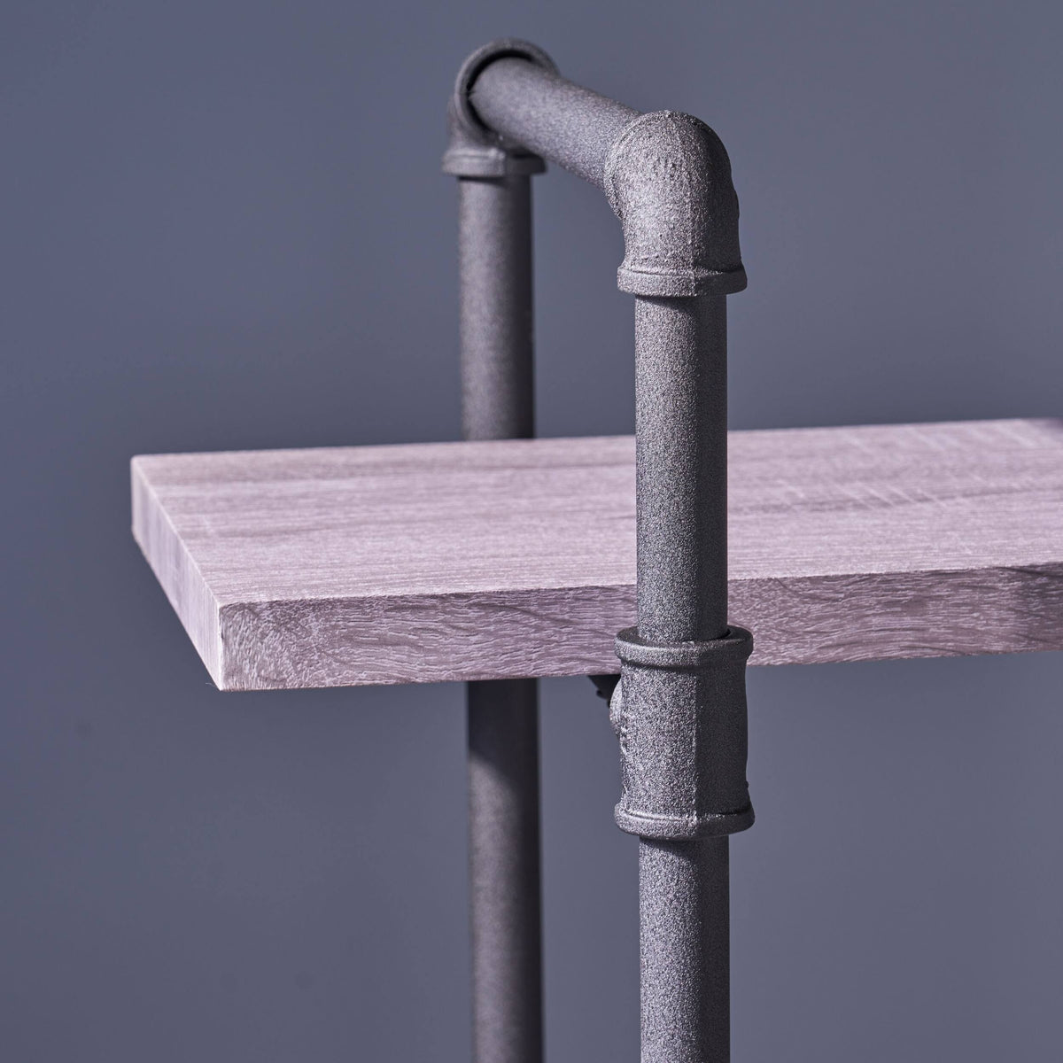 4-Tier Industrial Shelf in Dark Brown F6883