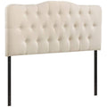 Ivory King Tufted Panel Headboard D44655