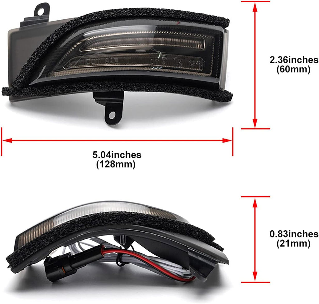 Smoked Lens LED Side Mirror Marker Lights F748