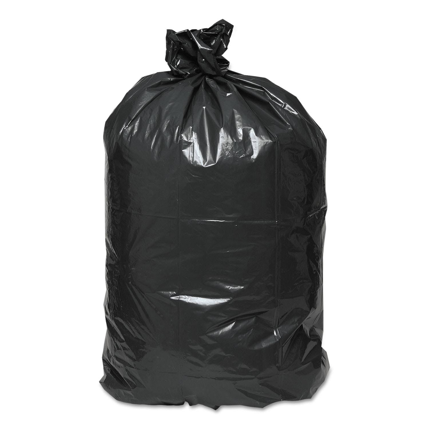 Black 40-45gal 2-Ply Low-Density Can Liners 250/Carton Y3789