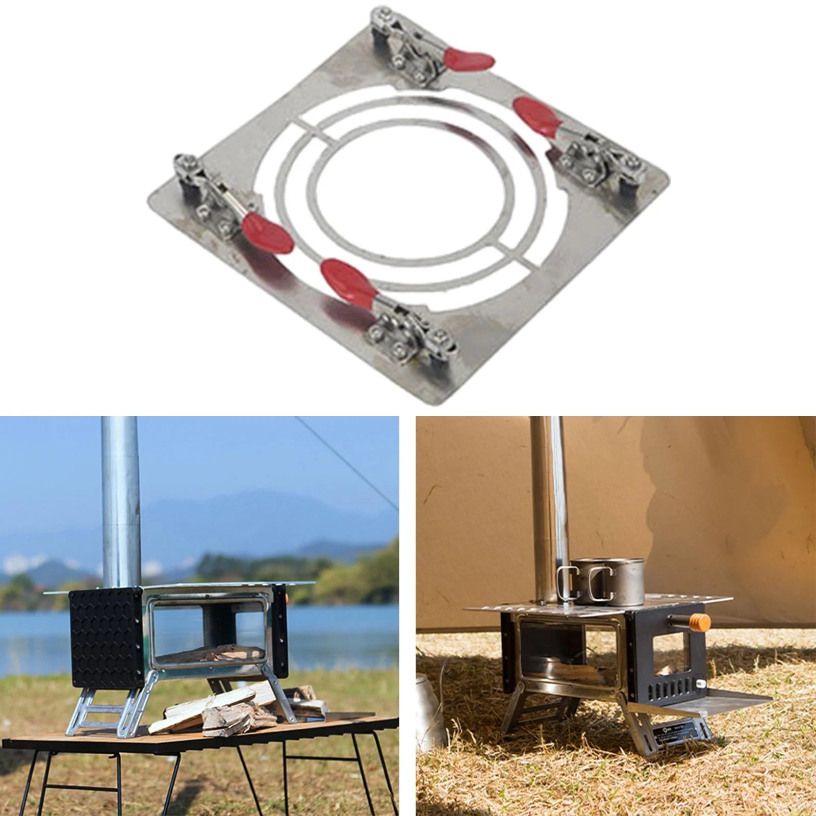 Hot Tent Jack Fireproof Pipe Vent for Firewood Tents F770