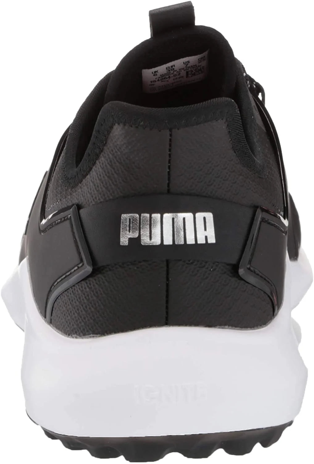 Puma Black Silver White Golf Shoe D90799