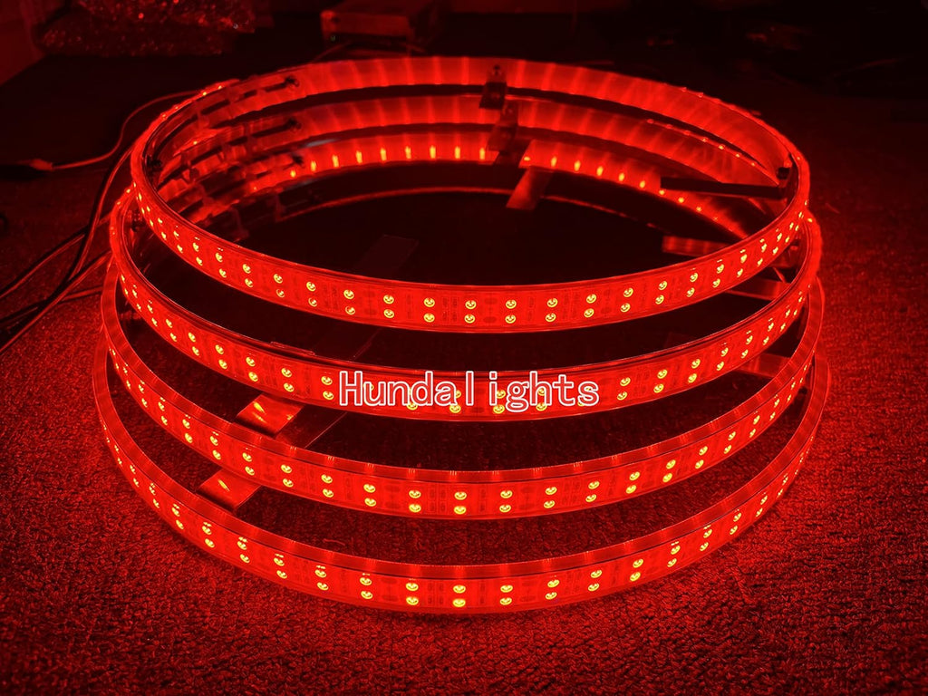 15.5 IP68 Brightest BLUE DOUBLE ROW LED Wheel Rim Lights N229