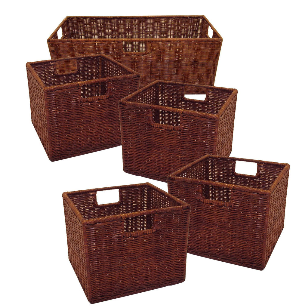 6pc Shelf and Baskets 4 Small 1 Large H363732