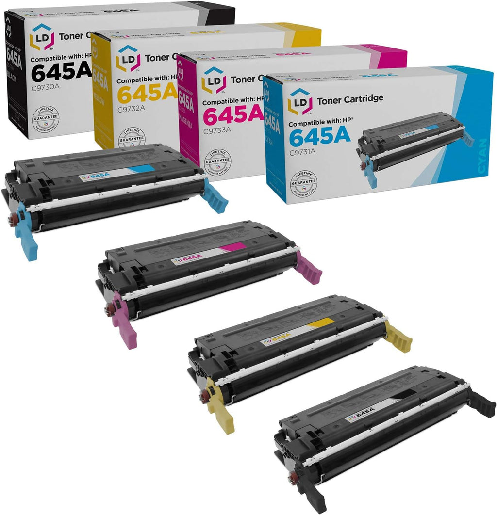 4-Pack Black Cyan Magenta Yellow Toner Cartridge D3158