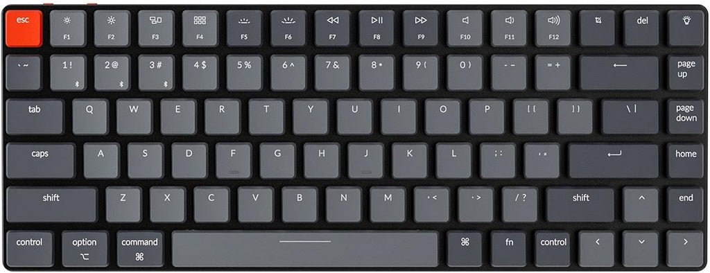 84 Keys Ultra-Slim Wireless Mechanical Keyboard with White LED Backlit J33610