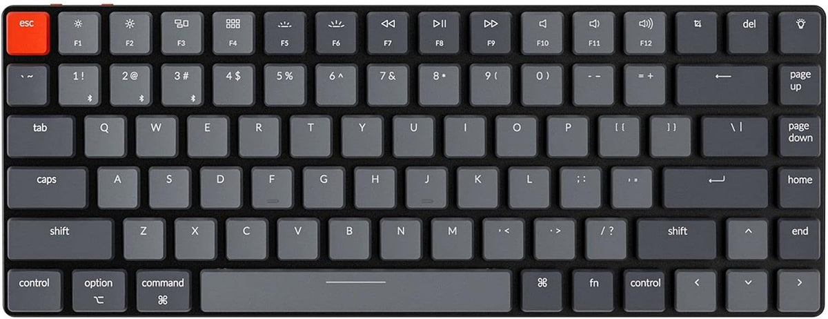 84 Keys Ultra-Slim Wireless Mechanical Keyboard with White LED Backlit J33610