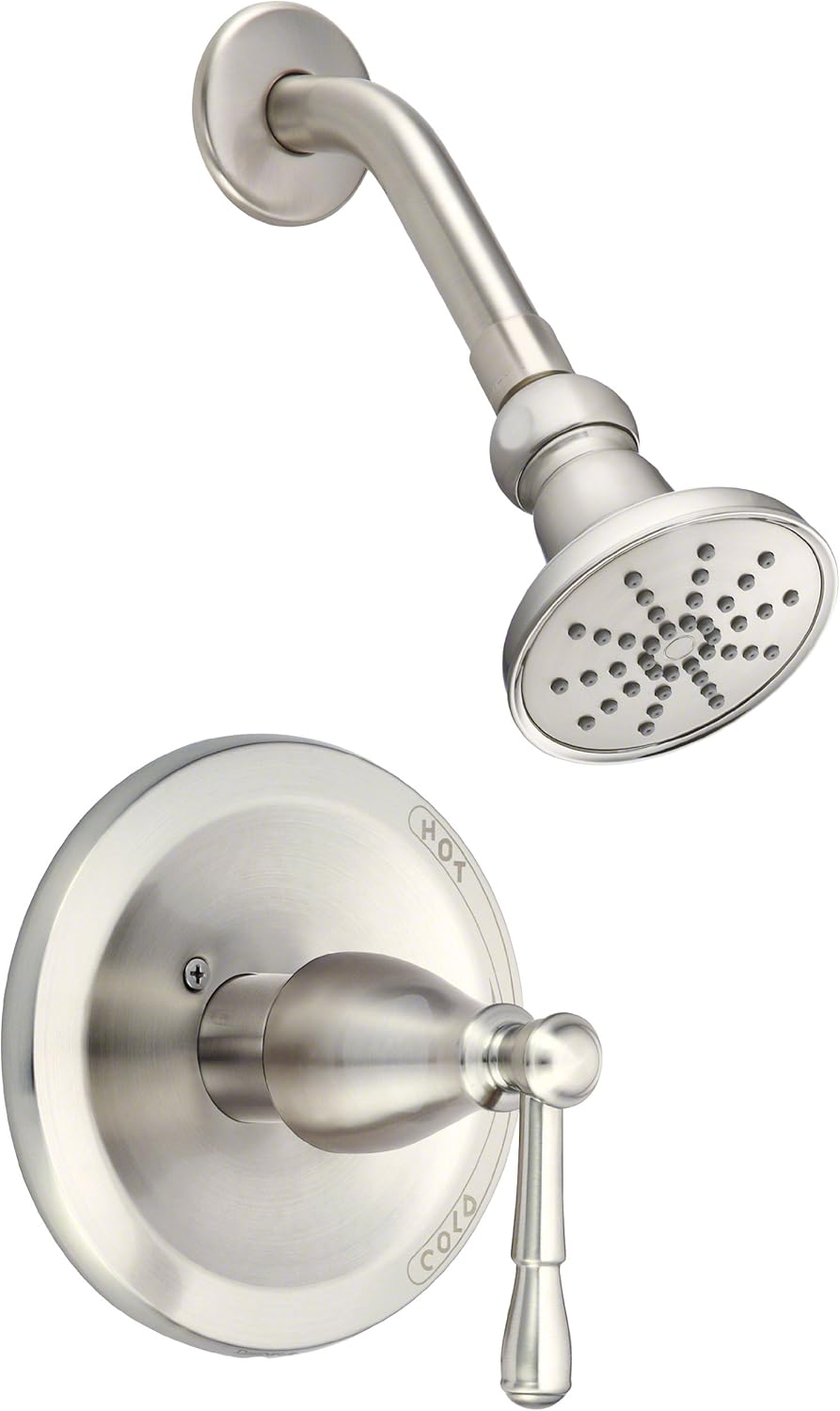 Brushed Nickel Single Handle Shower Trim Kit L566