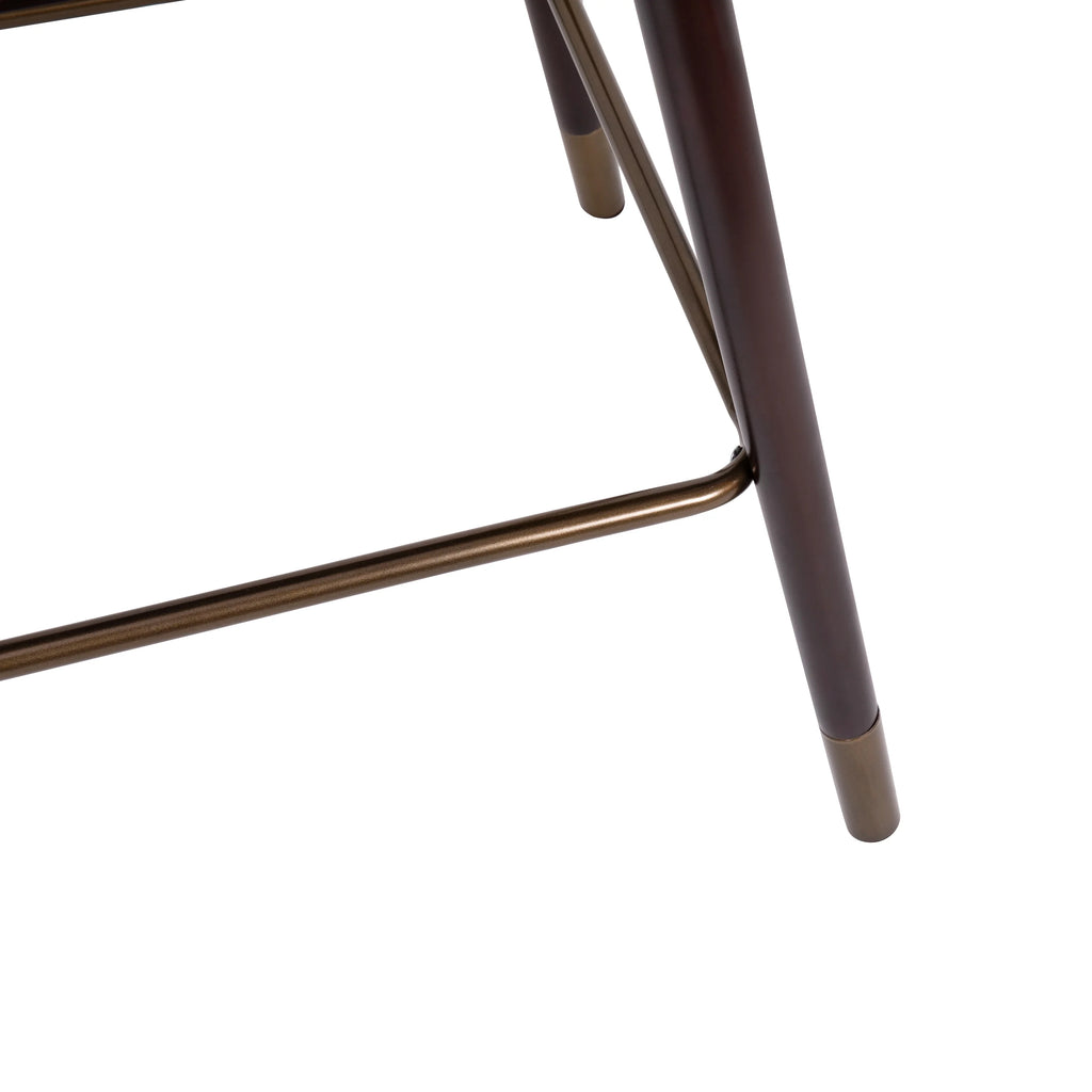 Black Faux Leather Counter Height Stool N17744