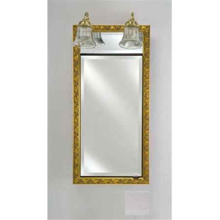 17 in. x 34 in. Recessed Single Door Cabinet with Lights X65519