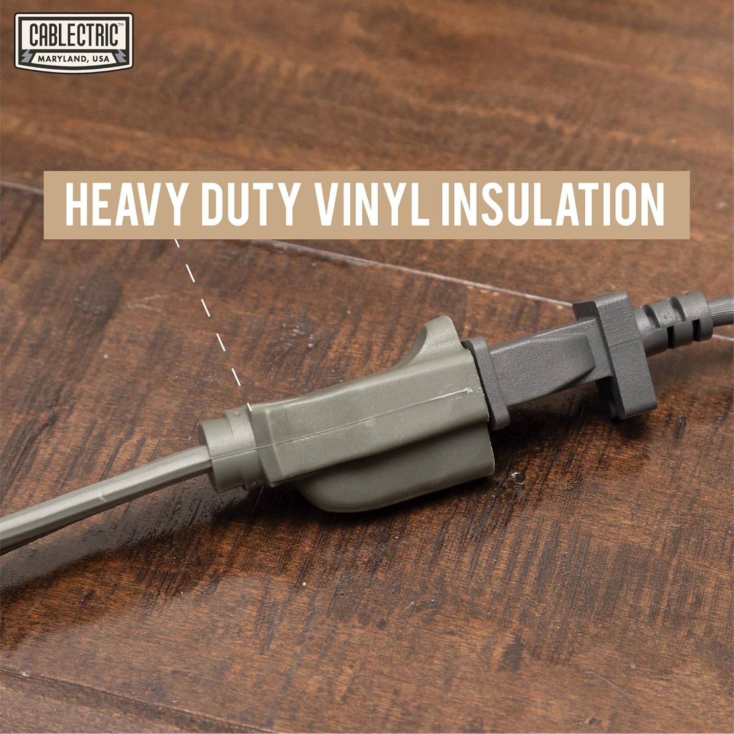 12 Foot Gray 14 Gauge 3 Prong Heavy Duty Appliance Extension Cord, Pack of 2 R469886