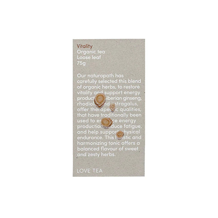 Organic Vitality Tea Loose Leaf 75g P2089